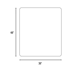 Staples Hard Floor Chair Mat, 36