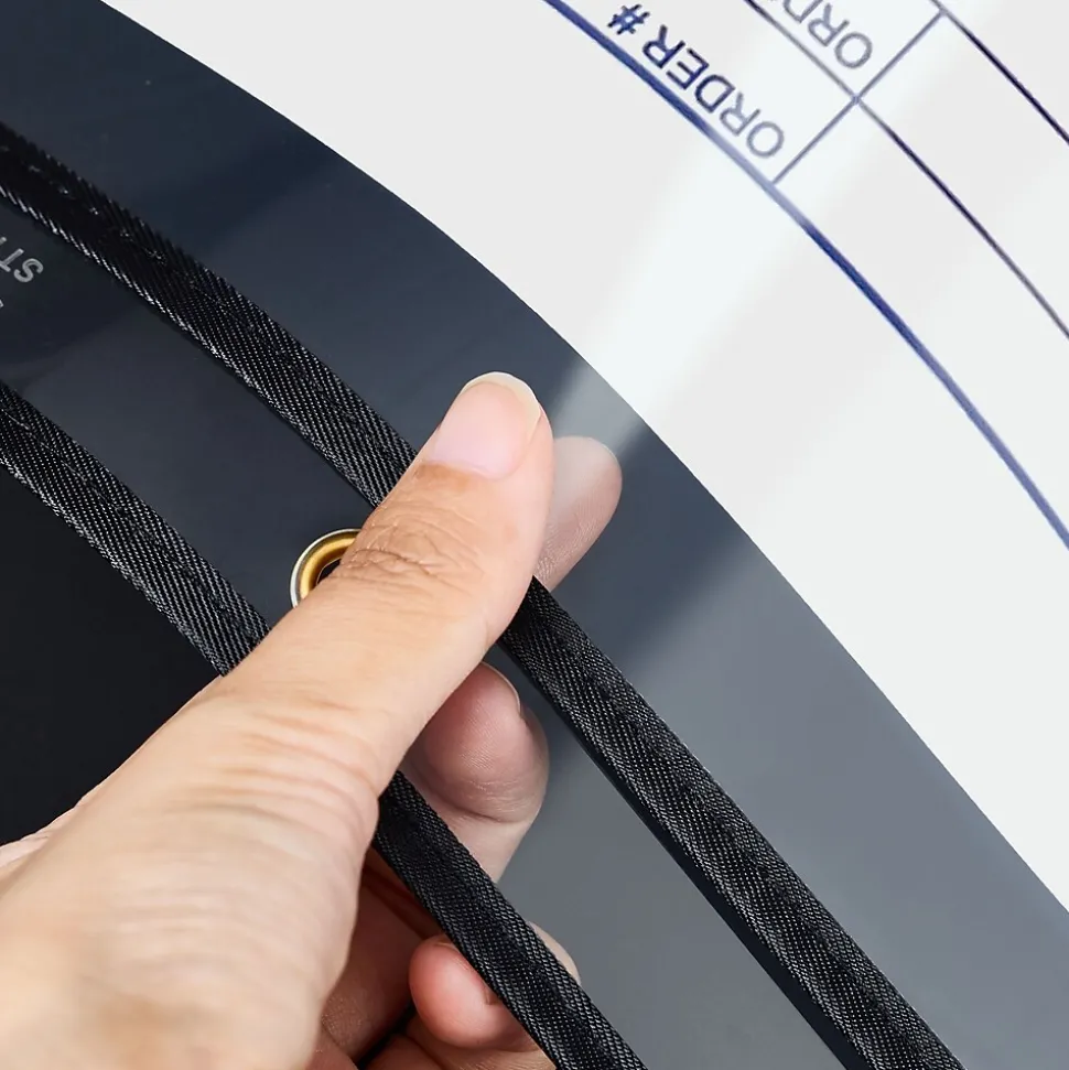 Staples Heavy Duty Stitched Job Ticket Holder, 9" x 12", Clear, 25/Pack (17703)