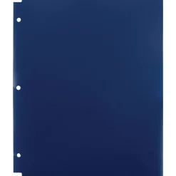 Staples 3-Hole Punched 2-Pocket Portfolio Folder, Navy (26187)