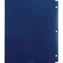 Staples 3-Hole Punched 2-Pocket Portfolio Folder, Navy (26187)