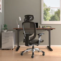 Staples Hyken Ergonomic Mesh Swivel Task Chair, Charcoal Gray (UN59464)