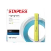 Staples Hype Tank Highlighters, Chisel Tip, Yellow, Dozen (29203-CC)