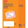 Staples® Inkjet/Laser Shipping Labels, 2" x 4", White, 10 Labels/Sheet, 100/Sheets/Pack (18060CT)