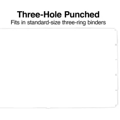 Staples Insertable Paper Dividers, 5-Tab, Assorted Colors (13496/11270)