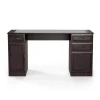 Staples Kendall Park 58.5"W Double Pedestal Desk, Cherry (52105)