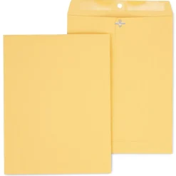 Staples Kraft Clasp & Moistenable Glue Catalog Envelopes, 10" x 13", Brown, 100/Box (ST187039-CC)