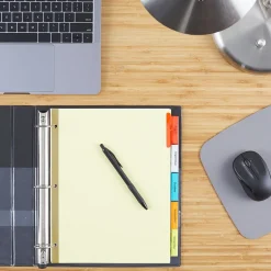 Staples Large Tab Insertable Dividers, 5-Tab, Assorted Colors (13485/11109)