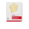 Staples Large Tab Insertable Dividers, 5-Tab, Clear, 4/Pack (13514/14480)