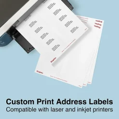 Staples Laser/Inkjet Address Labels, 1 1/3