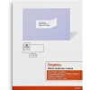 Staples Laser/Inkjet Address Labels, 1" x 2-5/8", White, 30 Labels/Sheet, 100 Sheets/Pack (ST18057-CC)