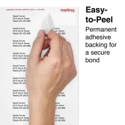 Staples Laser/Inkjet Address Labels Address Labels, 1 X 2 5/8