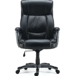Staples Lockland Ergonomic Leather Managers Big & Tall Chair, 400 lb. Capacity, Black (58067)