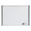 Staples Magnetic Steel Dry-Erase Whiteboard, Silver/Black, 1.5' x 2' (52484/28213)
