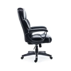 Staples Mcallum Ergonomic Bonded Leather Swivel Manager Chair, Black (51473)