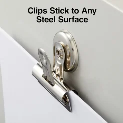 Staples Medium Bulldog Clips, Silver, 12 Clips/Pack (ST17695/17695)
