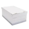 Staples Medium Duty File Box, Lift Off Lid, Legal, White/Gray, 12/Carton (TR59217)