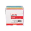 Staples Memo Cube Memo Pad, 3.4" x 3.4", Unruled, Assorted Colors, 500 Sheets/Pad (23887)
