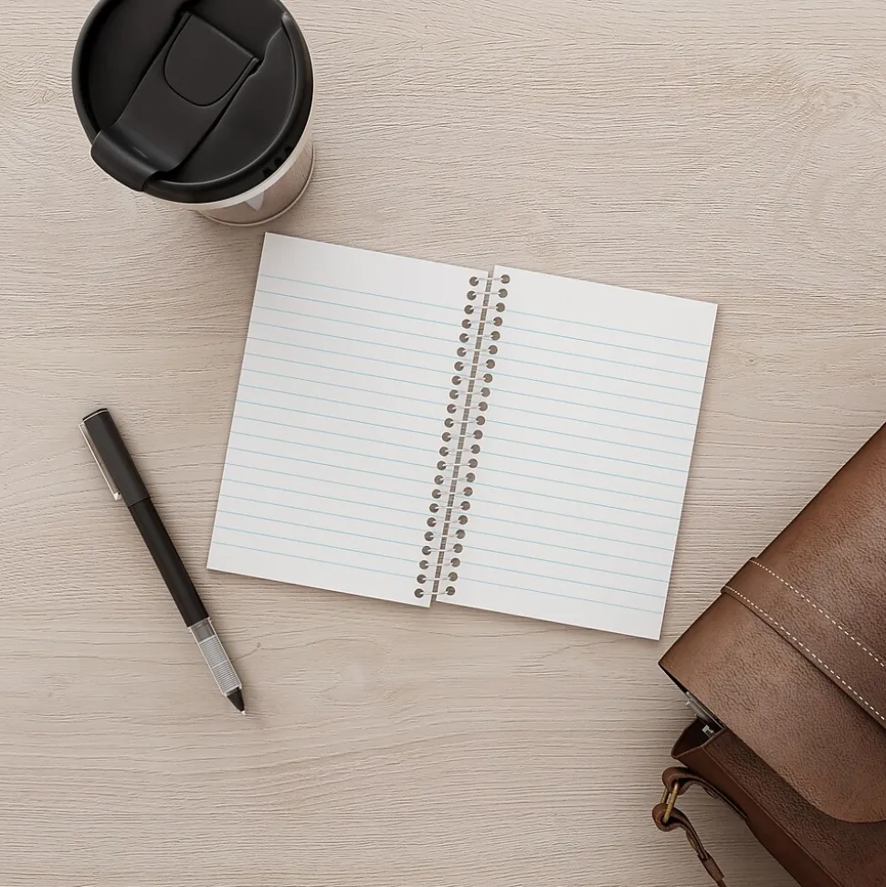 Staples Memo Pad, 4" x 6", College Ruled, Assorted Colors, 50 Sheets/Pad, 5 Pads/Pack (ST11495N)