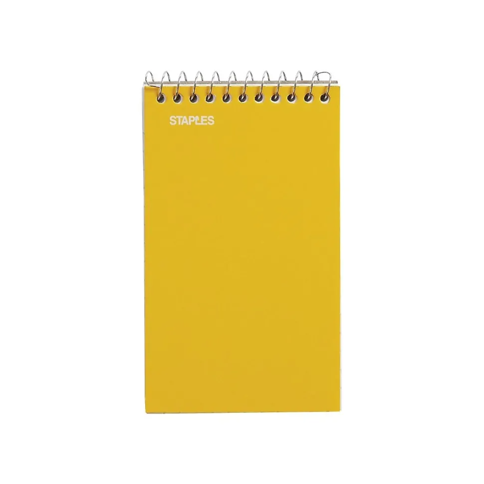 Staples Memo Pads, 3" x 5", College Ruled, Assorted Colors, 75 Sheets/Pad, 240 Pads/Pack (TR11491CT)