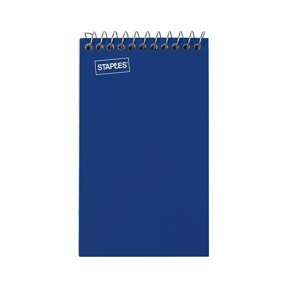 Staples Memo Pads, 3" x 5", College Ruled, Assorted Colors, 75 Sheets/Pad, 240 Pads/Pack (TR11491CT)