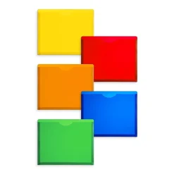 Staples Moisture Resistant File Pockets, Letter Size, Assorted Colors, 10/Pack (TR18372)