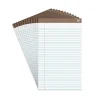 Staples Notepads, 8.5" x 14" (legal), Wide Ruled, White, 50 Sheets/Pad, Dozen Pads/Pack (58189)