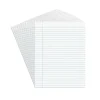 Staples Notepads, 8.5" x 11" (US letter), Wide Ruled, White, 50 Sheets/Pad, Dozen Pads/Pack (ST57334)