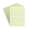 Staples Notepads, 8.5" x 11", Wide Ruled, Canary, 50 Sheets/Pad, Dozen Pads/Pack (ST57295)