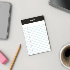 Staples® Perforated Mini Legal Writing Pads - Narrow Ruled, 3.5