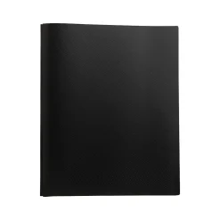 Staples 2-Pocket Presentation Folder, Textured Black (21617-CC/20647)