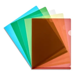 Staples Poly Heavy Duty 1 Pocket Project Presentation Folder, Assorted Colors, 5/Pack (10770-CC)