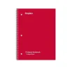 Staples® Poly 1-Subject Notebook, 8" x 10.5", College Ruled, 70 Sheets, Assorted Colors (27620M)