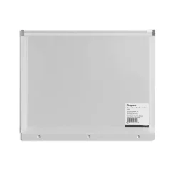 Staples Poly Zipper Pouch, 3-Hole Punched, Clear (ST26190-CC)