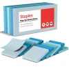 Staples® Pop-up Notes, 3" x 3", Ocean Views Collection, 100 Sheet/Pad, 12 Pads/Pack (S-33WCP12)