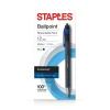 Staples Postscript Retractable Ballpoint Pens, Medium Point, Blue Ink, Dozen (18263)