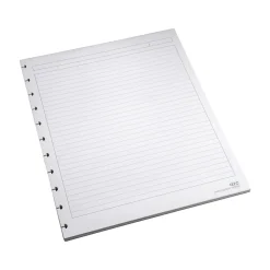 Staples Premium Arc Notebook System Refill Paper, 8.5" x 11", 50 Sheets, Narrow Ruled, White (19992)