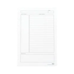 Staples Premium Arc Notebook System Refill Paper, 5.5" x 8.5", 50 Sheets, College Ruled, White (20022)