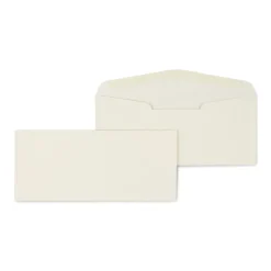 Staples Premium Gummed #10 Business Envelopes, 4 1/8" x 9 1/2", Ivory, 500/Box (918211/19420)