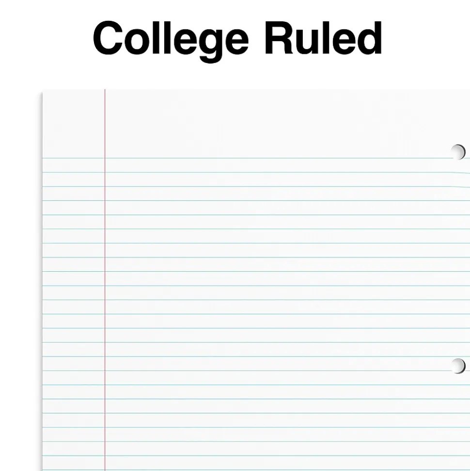 Staples Premium Poly 1-Subject Notebook, 8.5" x 11", College Ruled, 100 Sheets, Pink (ST51448D)