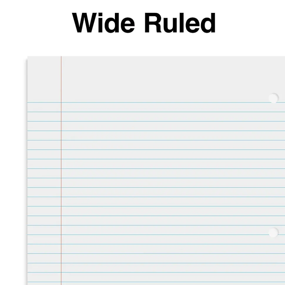 Staples Premium Poly 1-Subject Notebook, 8" x 10.5", Wide Ruled, 100 Sheets, Black (TR20956)