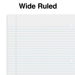 Staples Premium 1-Subject Notebook, 8" x 10.5", Wide Ruled, 100 Sheets, Green, 12/Carton (TR51452CT)