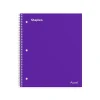 Staples Premium 1-Subject Notebook, 8" x 10.5", Wide Ruled, 100 Sheets, Purple, 12 Notebooks/Carton (TR20960CT)