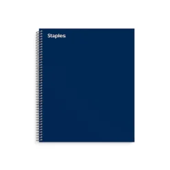 Staples Premium 3-Subject Notebook, 8.5" x 11", College Ruled, 138 Sheets, Blue (TR58360M-CC)