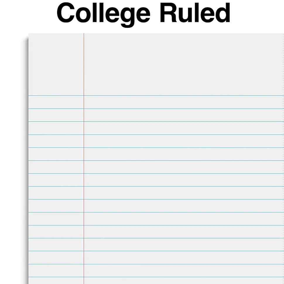 Staples Premium 2-Subject Notebook, 6" x 9.5", College Ruled, 100 Sheets, Teal (ST58328)