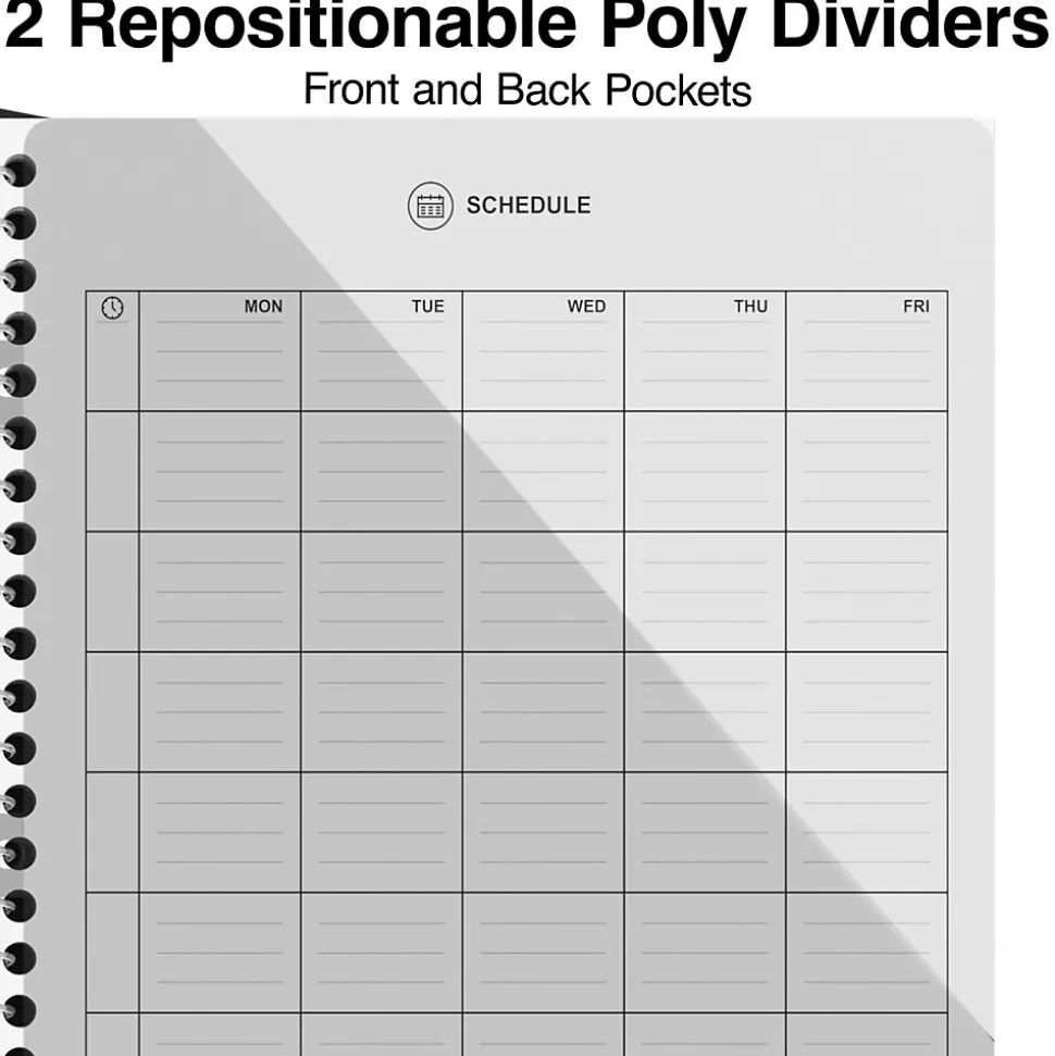 Staples Premium 2-Subject Notebook, 6" x 9.5", College Ruled, 100 Sheets, Teal (ST58328)