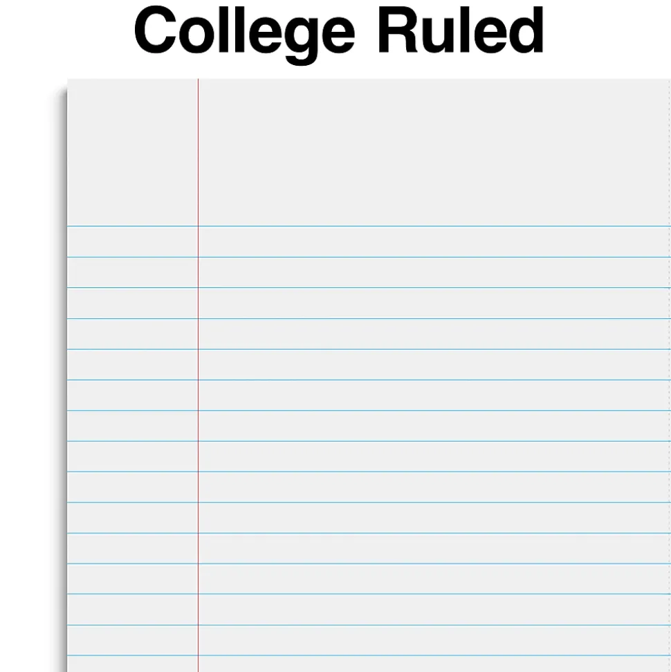 Staples Premium 1-Subject Notebook, 8.5" x 11", College Ruled, 100 Sheets, Brown (TR52121)