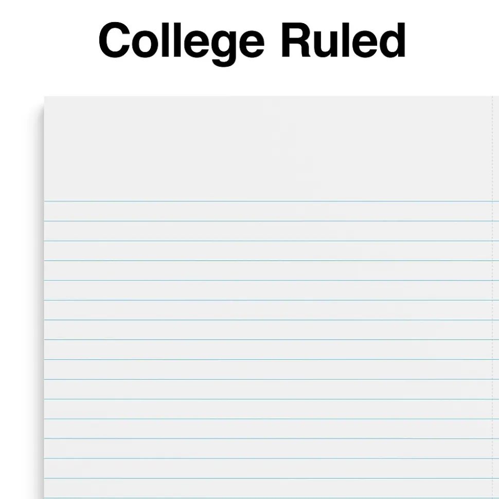 Staples Premium 1-Subject Notebook, 5.875" x 9", College Ruled, 100 Sheets, Brown (ST52120N)