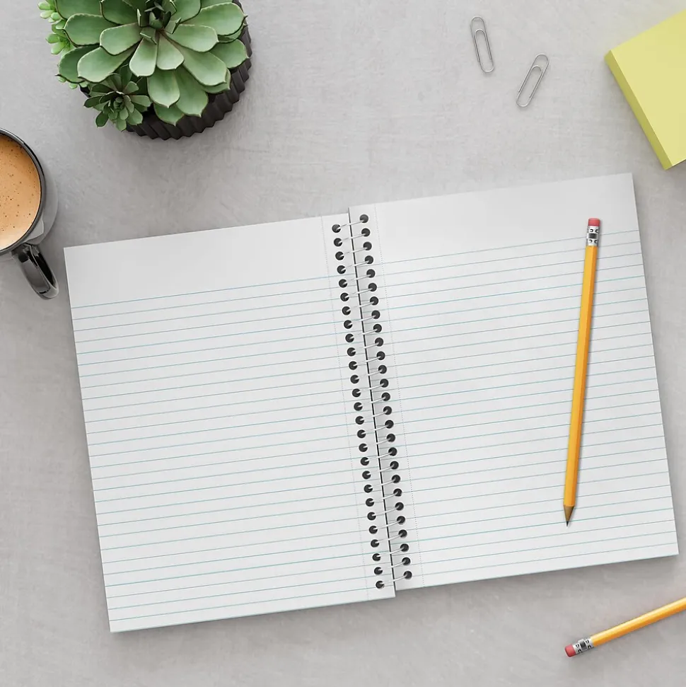 Staples Premium 1-Subject Notebook, 5.875" x 9", College Ruled, 100 Sheets, Brown (ST52120N)