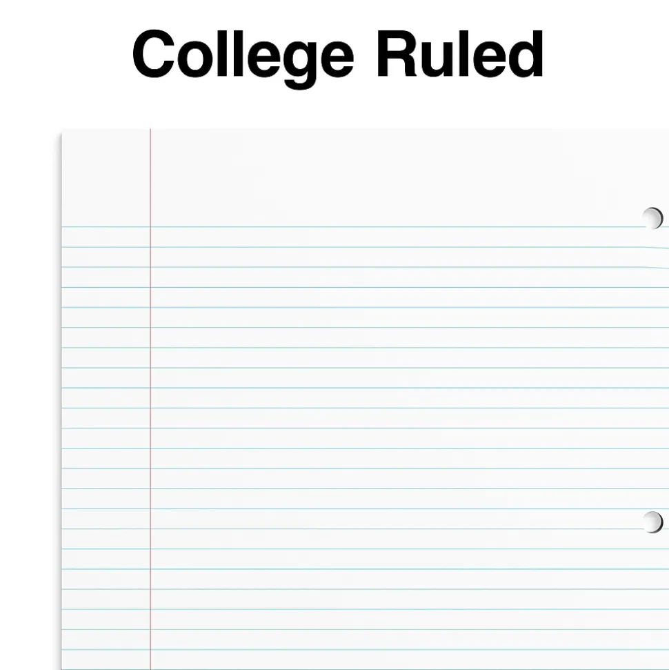 Staples Premium 1-Subject Notebook, 8.5" x 11", College Ruled, 100 Sheets, Black (ST20950D)