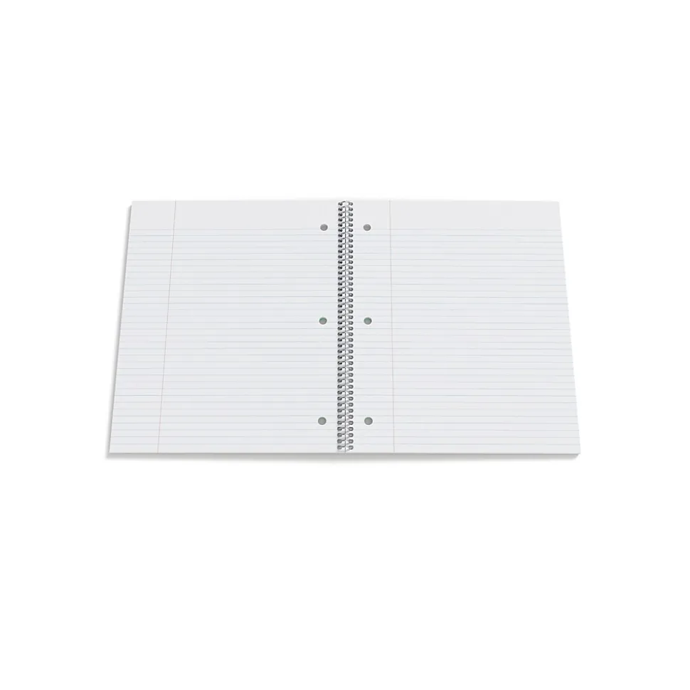 Staples® Premium 1-Subject Subject Notebooks, 8.5" x 11", College Ruled, 100 Sheets, Green, 12/Carton (ST51451CT)